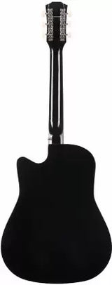 Juarez JRZ38C/BK Acoustic Guitar Linden Wood Ebony Right Hand Orientation