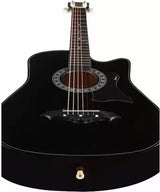 Juarez JRZ38C/BK Acoustic Guitar Linden Wood Ebony Right Hand Orientation
