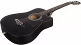 Juarez JRZ38C/BK Acoustic Guitar Linden Wood Ebony Right Hand Orientation