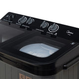 Midea Washing Machine Twin Tub 10 Kg, See Through Glass Lid, Soft Close(MWMSA100GPG(KG)