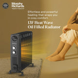 Morphy Richards 13F Heat Wave Oil-Filled Room Heater (2900W) | 2200W + 400W PTC Fan | 13 Fin | PTC Ceramic Fan | Overheat Protection | 2 years warranty