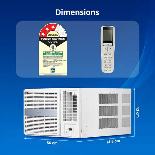 VOLTAS 182FS PEARL 1.5 Ton 2 Star Window AC (2026 Model, Copper Condenser, Anti Dust Filter)