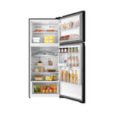 TOSHIBA 411 L 2 Star Double Door Refrigerator | AirFall Cooling | Origin Inverter | Pure BIO Deodorizer (GR-RT559WE-PGI22, Black Glass)