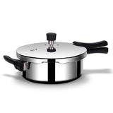 Arttdinox Stellar Stainless Steel 2 LTR Mirror Finish Pressure Cooker Lid with Gasket | Rivetless Handle | Induction & Gas Base | 7 Yrs Warranty | Jindal Stainless