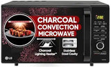 LG 28 L Charcoal Convection Healthy Microwave Compact Oven(Mj2887Bium, Black)