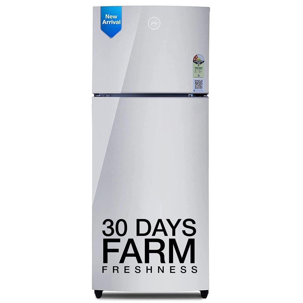 Godrej 223 L 2 Star Inverter Frost Free Double Door Refrigerator (RF EON 244B RI ST GL, Steel Glow)