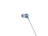 JBL Earphone with mic T110 Blue