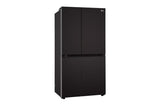 LG 650L Side-by-Side Refrigerator, Convertible, Multi-Air Flow Western Black, 3 Star (GL-B257JWB3)