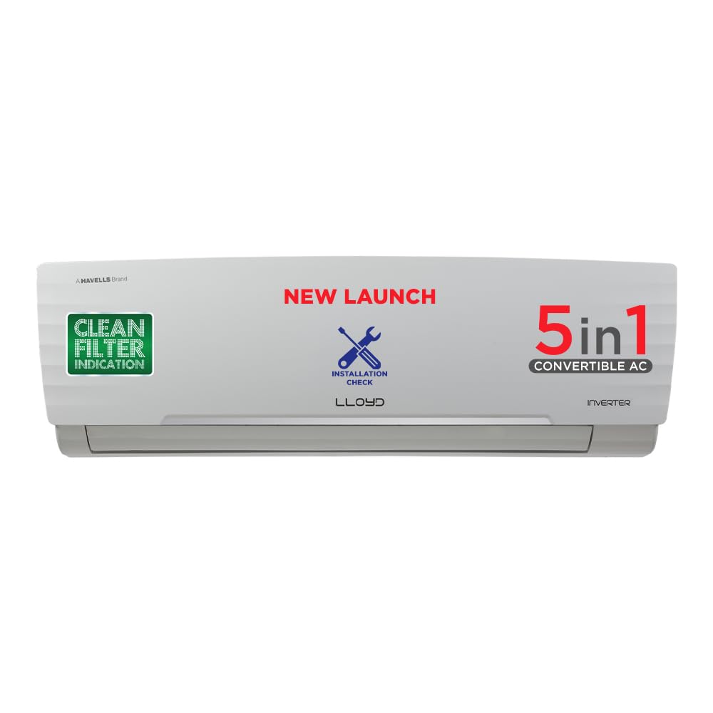 Lloyd 1.5 Ton 5 Star Inverter Split AC (GLS18I5FWBEW)