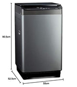 VOLTAS BEKO 7 kg Fully Automatic Top Loading Washing Machine WTL70UPGC(Grey)