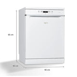 Whirlpool 14 Place Settings PowerClean Technology Dishwasher (WFC3C33 PF N IN, White)