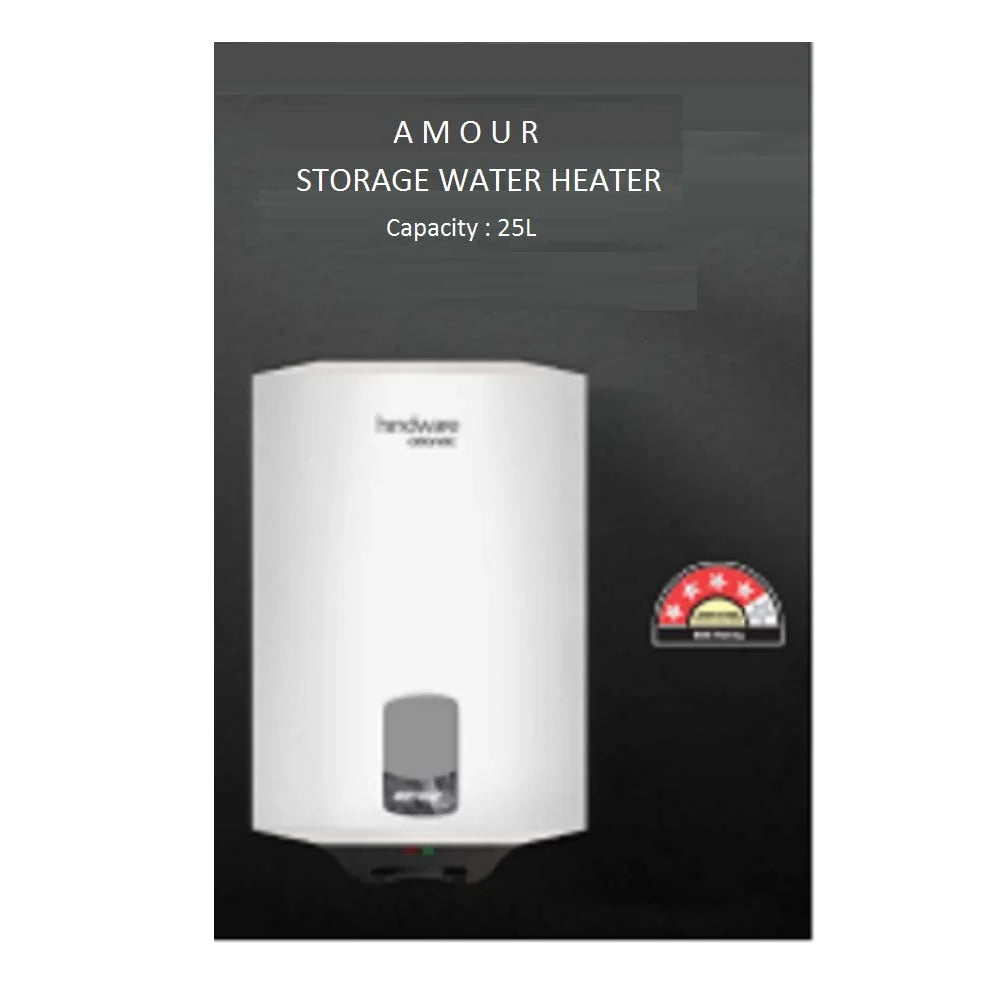 Hindware 25 L Storage Water Geyser (AMOUR NEO, White)