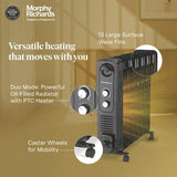 Morphy Richards 13F Heat Wave Oil-Filled Room Heater (2900W) | 2200W + 400W PTC Fan | 13 Fin | PTC Ceramic Fan | Overheat Protection | 2 years warranty
