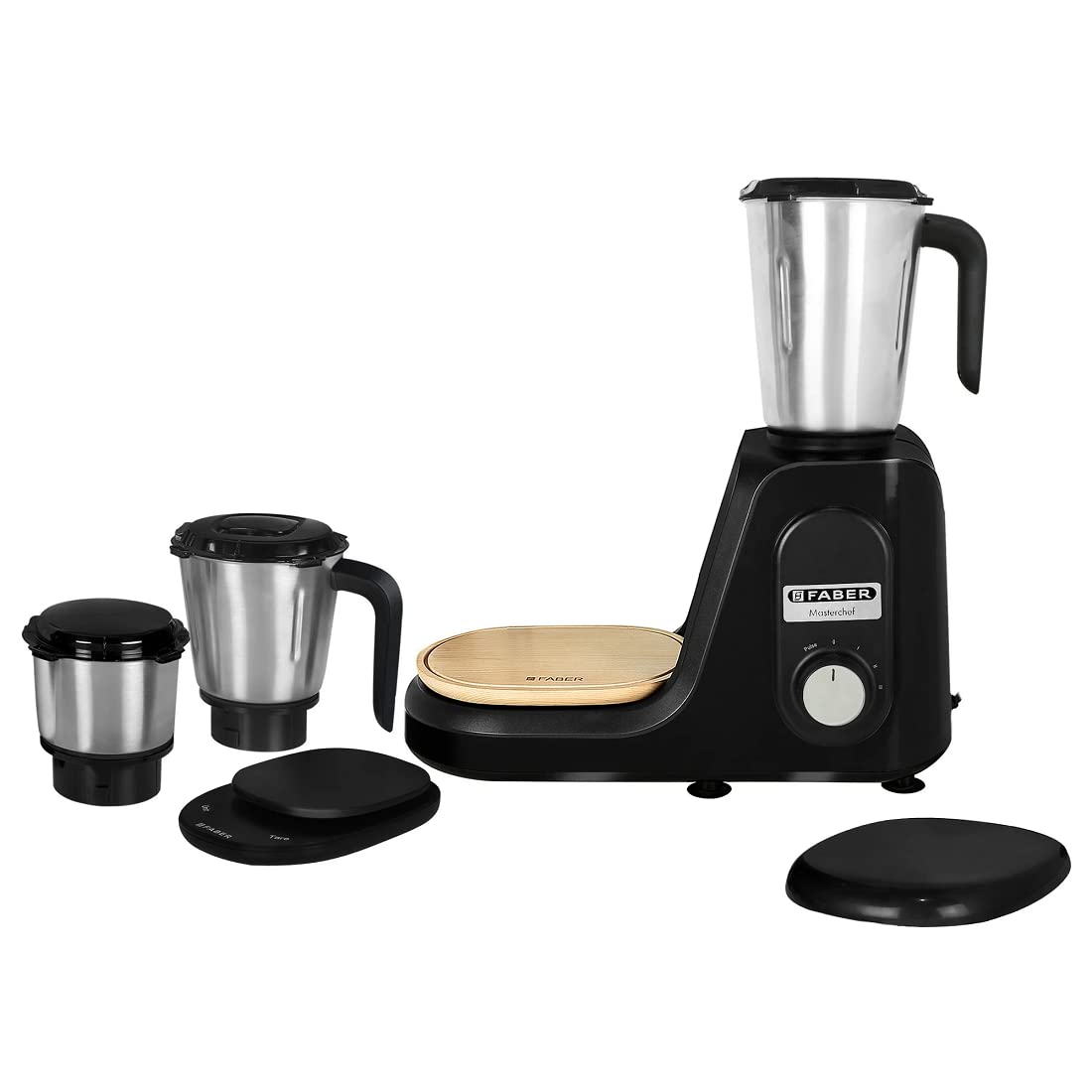 Faber 3 jar mixer grinder, 1000 watt (FMG Master Chef 1000 3J BK)