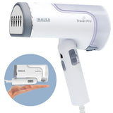 Inalsa Garment Steamer 1250 Watts Steam Iron For Clothes-Vertical & Horizontal roning|Compact & Foldable|Quick Heat Up To 22G/Min, Kills 99.9%*Bacteria|Steamer For Clothes(White/Grey)-Travel Pro