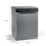 Whirlpool 14 Place Settings PowerClean Pro Technology Dishwasher (WFO 3O33 PL N X IN, Inox, 30% extra space, 11 wash Programs, Clean and Dry