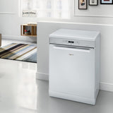 Whirlpool WFC 3C33 PF N IN Free Standing 14 Place Settings PowerClean Technology White, 30% extra space, 8 wash Programs, Ultra Quiet Performance Dishwasher