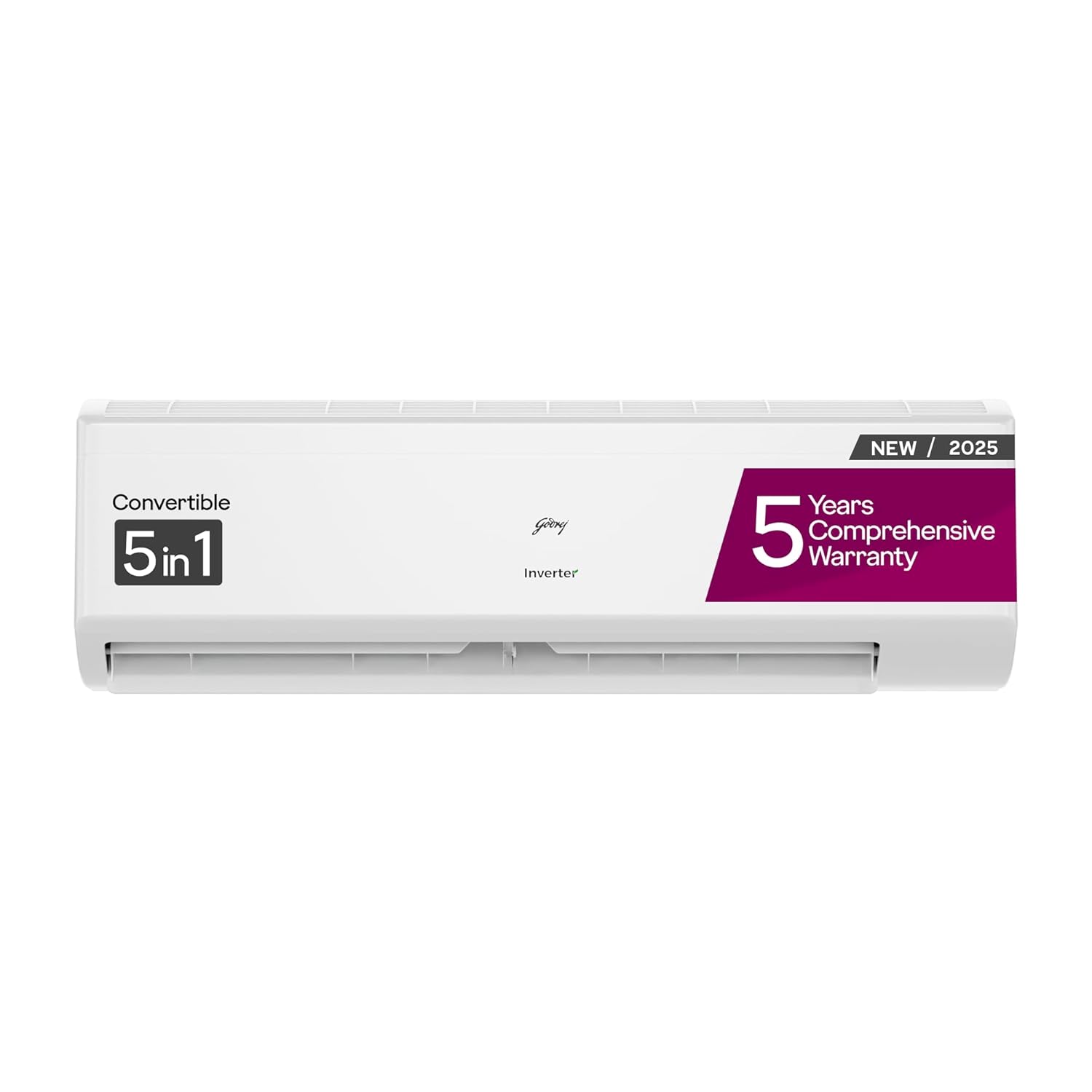 Godrej 1.5 Ton 5 Star Inverter Split AC (1.5T EI 18II5T WZS Split 5S, White)
