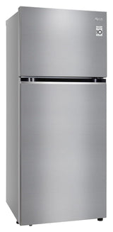 LG 380 L 3 Star Frost-Free Smart Inverter Double Door Refrigerator (GL-S412SPZX, Shiny Steel)