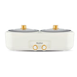 Sky line Dual Pot Electric Cooking & Serving Pot, 1200W, 2x1.5L Capacity, Adjustable Temperature