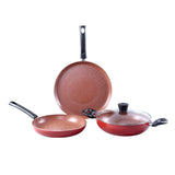 Wonderchef Tivoli 4 Pcs Cookware Set Red
