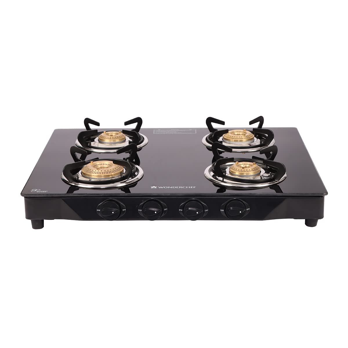 Wonderchef Glory Glass Cooktop 4 Burner