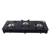 Wonderchef Platinum Plus 3 Burner Auto Cooktop Black