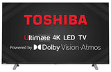 Toshiba 139 cm (55 inch) 4K Ultra HD Vidaa OS Smart LED TV with Dolby Vision and ATMOS, 55U5050 (3 Month Warranty By Neverowned)