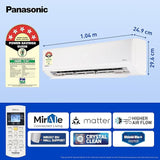Panasonic 1.5 Ton 5 Star Premium Wi-Fi Inverter Smart Split AC ( CS/CU-NU18AKY5WX, White)