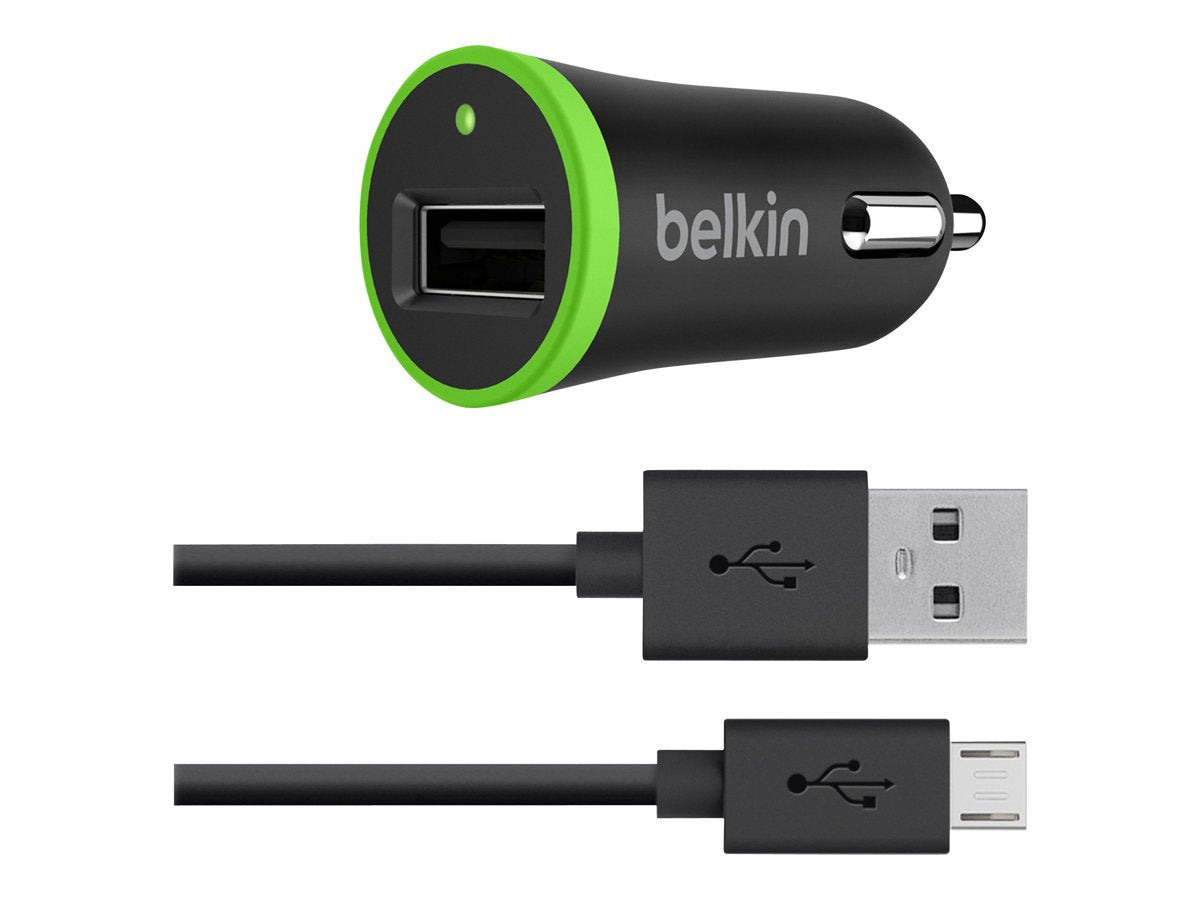 BELKIN UNIVERSAL CAR CHARGER + CABLE BLACK