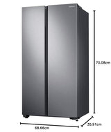 Samsung 700 L SBS Star Inverter Frost Free Side by Side Refrigerator RS72R5011SL RL STNLS(Used Condition)