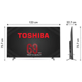 Toshiba 139 cm (55 inch) 4K Ultra HD Vidaa OS Smart LED TV with Dolby Vision and ATMOS, 55U5050 (3 Month Warranty By Neverowned)