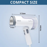 Inalsa Garment Steamer 1250 Watts Steam Iron For Clothes-Vertical & Horizontal roning|Compact & Foldable|Quick Heat Up To 22G/Min, Kills 99.9%*Bacteria|Steamer For Clothes(White/Grey)-Travel Pro