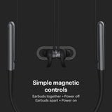 Noise Flair Bluetooth Wireless in Ear Earphones with Mic Dual Smart with Touch Controls, 35 Hour Playtime, Fast Charging (Carbon Black)