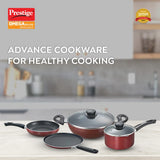 Prestige Aluminium Omega Deluxe Festive Pack 4 Pc Set(Omni Tawa- 28Cm,Fry Pan- 24Cm, Kadai- 24Cm & Milk Pan- 16Cm)