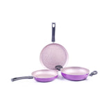 Wonderchef Valencia Plus 3 Pcs Cookware Set Purple