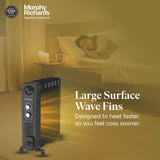 Morphy Richards 13F Heat Wave Oil-Filled Room Heater (2900W) | 2200W + 400W PTC Fan | 13 Fin | PTC Ceramic Fan | Overheat Protection | 2 years warranty