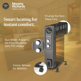 Morphy Richards OFR 9F Wave Fin 2400W Oil Filled Room Heater with 400W PTC Fan | ISI Certified | 2 years warranty