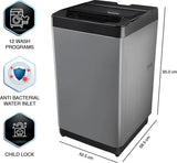 Panasonic 6.5 kg Fully Automatic Top Load Washing Machine Black, Grey (NA-F65LF3CRB)-(Touched Up)