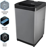 Panasonic 6.5 kg Fully Automatic Top Load Washing Machine Black, Grey (NA-F65LF3CRB)-(Touched Up)