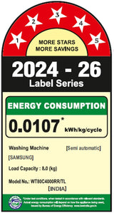 Samsung 8 kg, 5 star, Semi-Automatic Top Load Washing Machine (WT80C4000RR/TL, Air Turbo Drying)