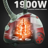 INALSA Standing Garment Steamer 1900 W Steam Iron for Clothes| Steam Output Up to 28g/min|1.4L Tank|50 min Continuous Steam|Over Heat Protection|Automatic shut off|steamer for clothes(Upright 1900)