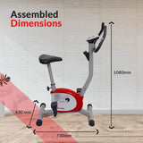 powermax fitness bu-200 upright stationary exercise bike