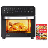 INALSA Air Fryer Oven|15L, 1600W|Stainless Steel Body|16-in-1 Functions,Fry,Bake,Grill,Dehydrate,Roast& Reheat|16 Preset|Rotisserie & Convection|Dishwasher Safe Accessories|2Yr Warranty,Aero Smart 15