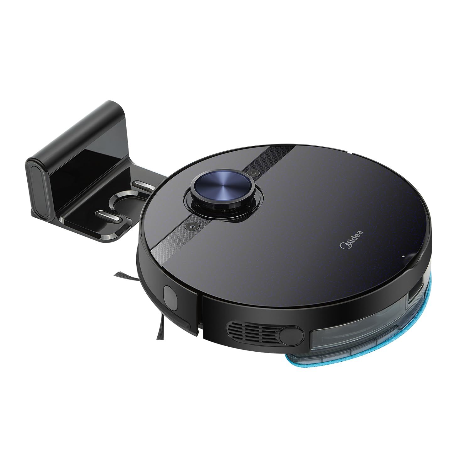 Midea M7 Robotic Vacuum Cleaner |Wet & Dry | BLDC Motor | 4000Pa Suction| 5Th Gen Lidar Navigation 30 Set Sensors |Auto Return Charge| Alexa & Google Enabled, 180 Minutes, Black