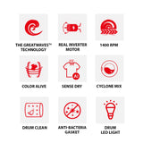 TOSHIBA 11/7 Kg Inverter Fully Automatic Front Loading Washing Dryer (TWD-BK120M4-IND(SK), Premium Silver)