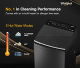 Whirlpool 10 Kg 5 Star MAGIC CLEAN BW PRO Heater Fully Automatic Top Load Washing Machine (MAGIC CLEAN BW PRO H 10 KG Mn GREY with In-Built Heater)