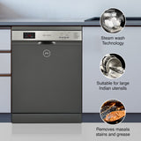 Godrej Eon Dishwasher, Steam Wash Technology,13 place setting, Perfect for Indian Kitchen, DWF EON VES 13Z STI GPGR