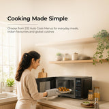 Midea 24 L Convection Microwave oven with Air Fry & Grill (MMOP02XA-ECSEBK) | 232 Auto cook menu | 800W | Child Lock