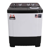 White Westinghouse 7.5 kg 3D Wash Semi Automatic Top Loading Washing Machine (SFW7500/ BLACK/ 2023)